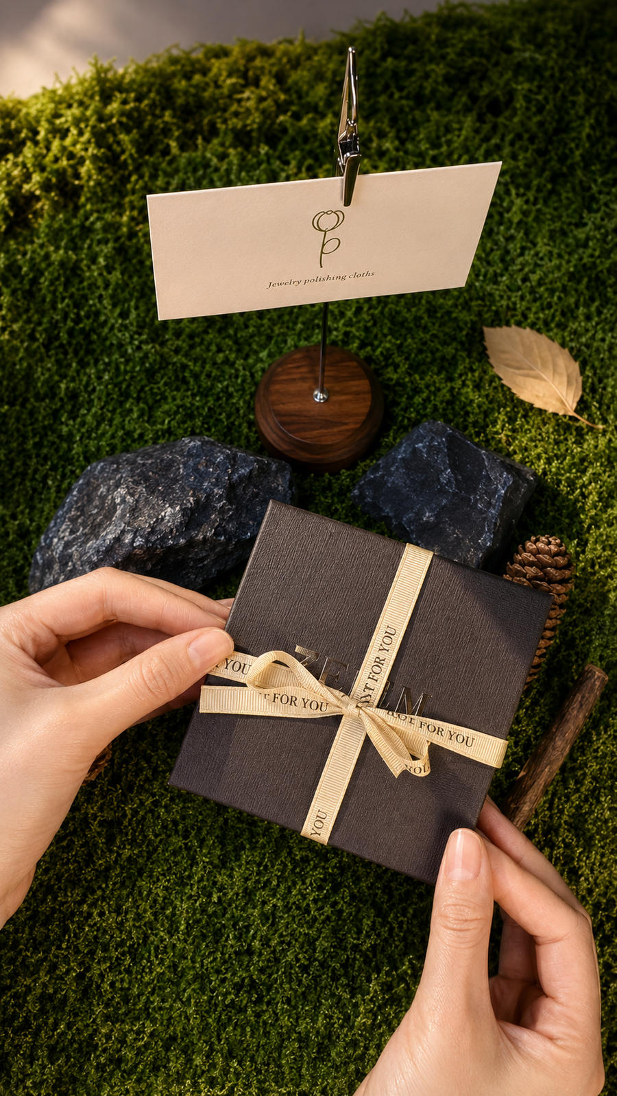 ZELIN ART gift box prepared as part of the presentation ritual