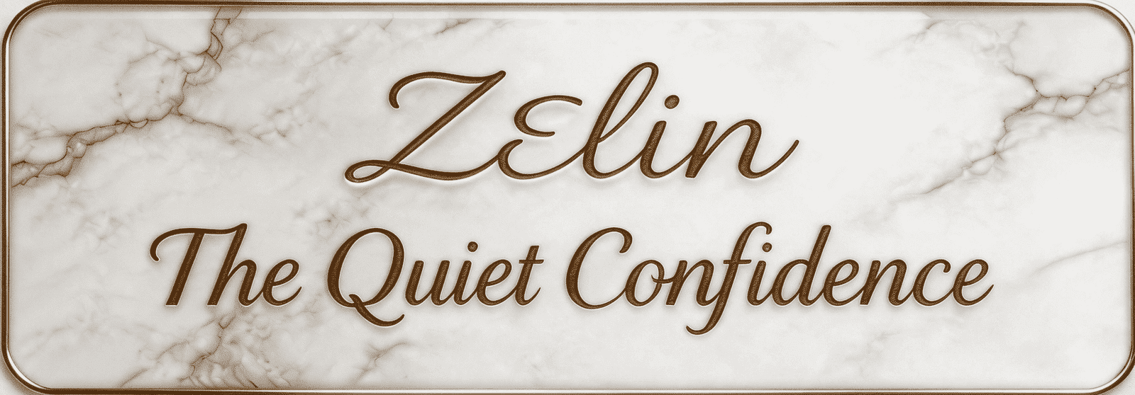 ZELIN ART The Quiet Confidence brand signature